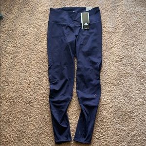 Dark Purple Adidas Long Running Tight